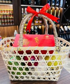 Giỏ quà quai cói bằng tre – TRE0002