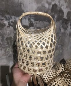 Giỏ quà hình tròn bằng tre – TRE0009