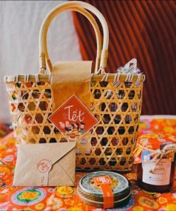 Giỏ quà quai song bằng tre – TRE0003