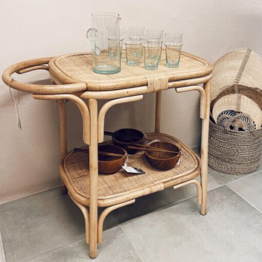 Rattan Drinks Trolley sku M00085