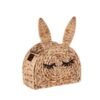 semicircle water hyacinth bunny basket for easter for home decor