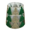 Christmas storage bin Xmas planter christmas tree pattern