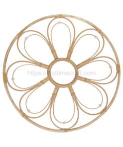 Rattan Flower Shape Mirror sku M00030