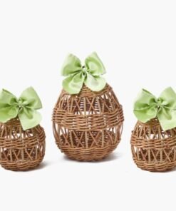 rattan Easter eggs for table settings Easter home decor egg hunter wholesale
