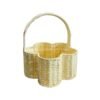 flower paper rope basket, spring decor basket, nursery decor basket, handmade paper basket, eco-friendly storage basket, floral organizer, recycled paper rope basket, kids room decor, handwoven flower basket, Vietnam handicraft wholesale