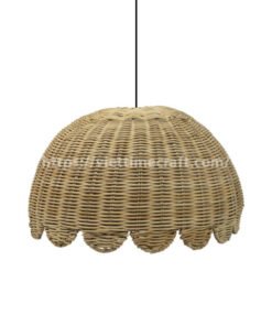 Flower Shape, Scalloped Lampshade Made Of Rattan Wholesale From Vietnam