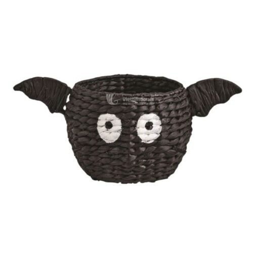 bat shape water hyacinth basket inspired by Halloween