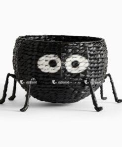 spider shape water hyacinth candy basket for halloween decoration