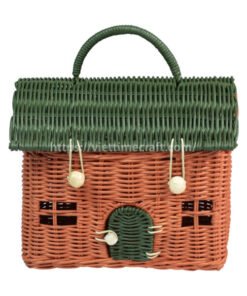 house shape rattan bag - toy or gift for kids