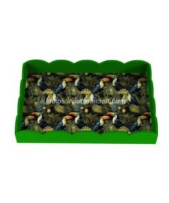 Lacquer Tray Tropical Design Table Decoration