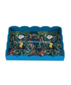 Lacquer Tray Tropical Design Table Decoration