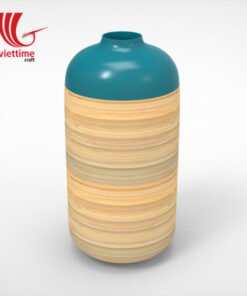 Vietnam Lacquer Decor Bamboo Vases