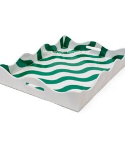 Scalloped Lacquer Tray From Vietnam Manufacturer