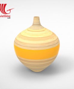 Round Lacquer bamboo Vases