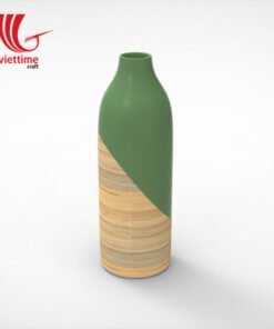 Low Neck Lacquer Bamboo Vases