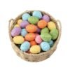 Recycled paper Easter eggs pastel set – biodegradable holiday decor