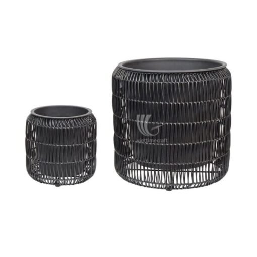 PP Poly Rattan Planter, Flower Pot, Viettimecraft Wholesale Vietnam Manufacturer