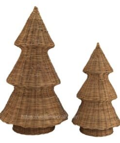 Rattan Christmas Tree Wholesale For Table Decoration