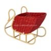 Rattan Sleigh For Christmas Decoration Viettimecraft Wholesale
