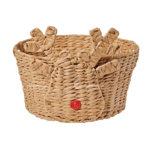 Reindeer Shape Water Hyacinth Basket - Best Idea for Christmas gift - B00460