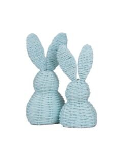 recycled paper bunny, Easter bunny decoration, eco-friendly spring decor, tabletop bunny ornament, door bunny display, handmade paper rabbit, bunny Easter craft, paper bunny for home decor, sustainable Easter decoration, handicraft wholesale Vietnam