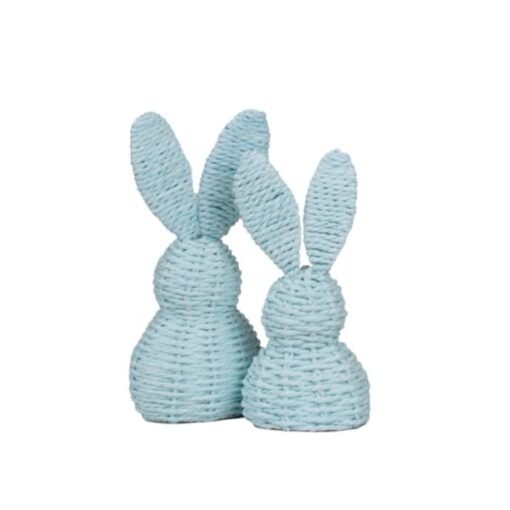 recycled paper bunny, Easter bunny decoration, eco-friendly spring decor, tabletop bunny ornament, door bunny display, handmade paper rabbit, bunny Easter craft, paper bunny for home decor, sustainable Easter decoration, handicraft wholesale Vietnam