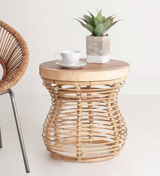 Rattan Side Table sku M00084