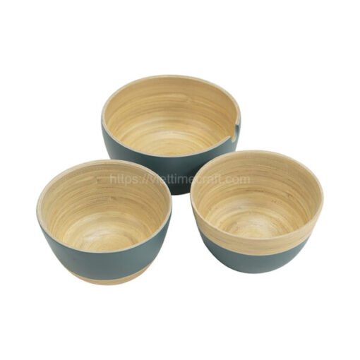 Spun Bamboo Bowl Mix Pattern From Viettimecraft Factory