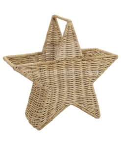 star shape rattan basket with lid - vietnam handicraft supplier