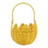 Easter theme Woven Rope Egg Gift Basket With Handle