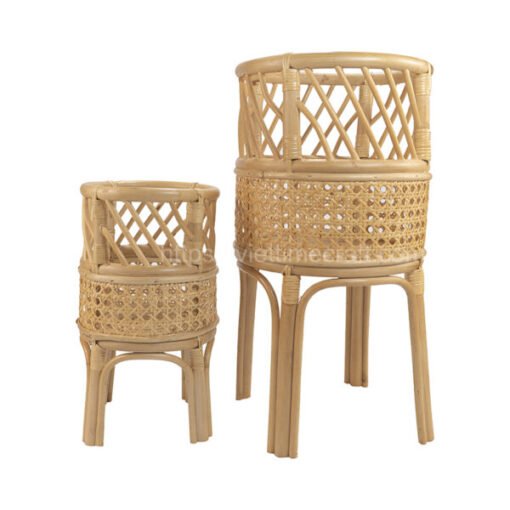 Viettimecraft - Best Seller Rattan Planter Plant Holder Home Storage & Organization Home And Kitchen Wholesale