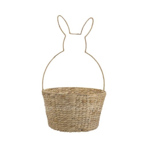 Viettimecraft - Bunny Water hyacinth Basket for Easter Egg Hunt Wholesale