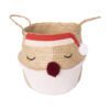 Viettimecraft - Lovely Santa Belly Basket Christmas Gift Vietnam Wholesale