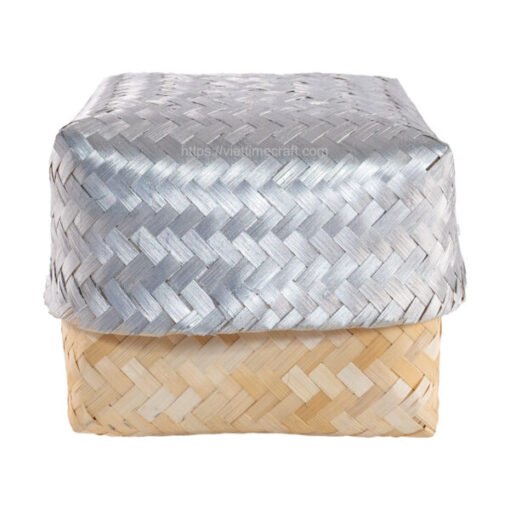 Viettimecraft - Natural Bamboo Gift Box with Gray Lid Wholesale