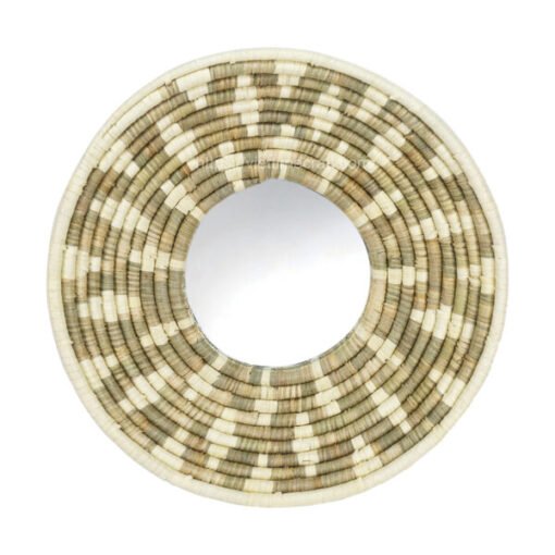 Viettimecraft - New Design Seagrass Mirror Wall Hanging - Vietnam handicraft supplier