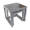 Viettimecraft - Set of Two Mother of Pearl Inlay Side Table - Vietnam Handicraft Manufacturer