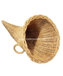 Viettimecraft_ Rattan Wicker Cornucopia Horn Basket-vietnam handicraft export supplier