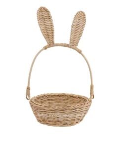 Viettimecraft_Wicker Bunny Easter Basket made of rattan Wholesale_vietnam handicraft export supplier
