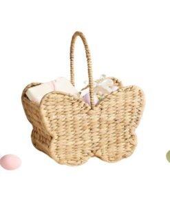 Butterfly Water Hyacinth Storage Basket Wholesale Viettimecraft Manufacture