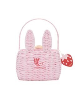 Bunny Shape Water Hyacinth Storage Basket