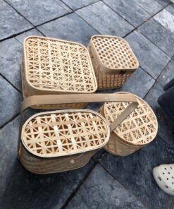 Hộp chữ nhật hoa thị đủ màu - TRE0101