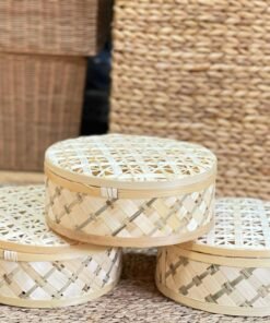 Hộp tròn nắp mắt cáo - TRE 0140