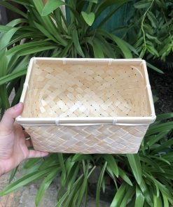Giỏ bọng đan kĩ - TRE0018