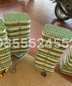 Hộp chữ nhật hoa thị màu xanh lá - TRE0137