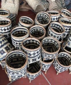 Chậu trồng câu họa tiết dân tộc - TRE0211