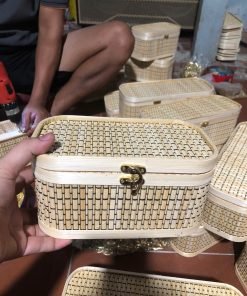 Hôp mành chữ nhật nhỏ bằng tre - TRE0057