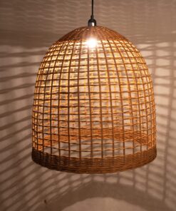 Chụp đèn chuông mây mộc mạc - SG1140