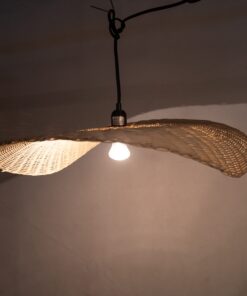 Đèn vành rộng bằng mây - SG1119