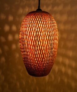 Chụp đèn tre hình cầu mới cho trang trí nhà cửa - SG1131