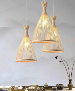 Chụp đèn tre hình nón - SG1157